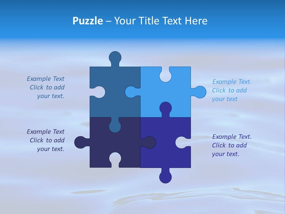 A Blue Water Powerpoint Presentation PowerPoint Template