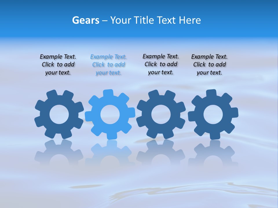 A Blue Water Powerpoint Presentation PowerPoint Template