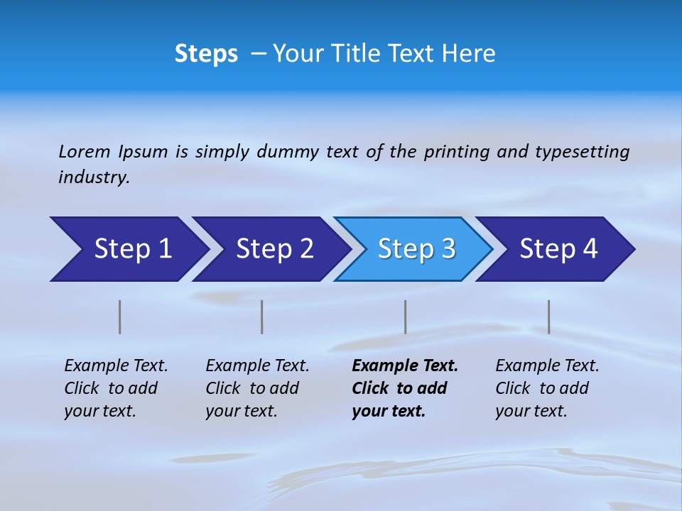 A Blue Water Powerpoint Presentation PowerPoint Template