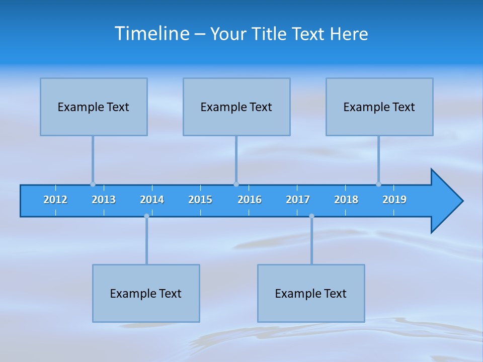 A Blue Water Powerpoint Presentation PowerPoint Template