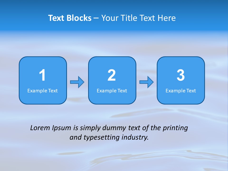 A Blue Water Powerpoint Presentation PowerPoint Template