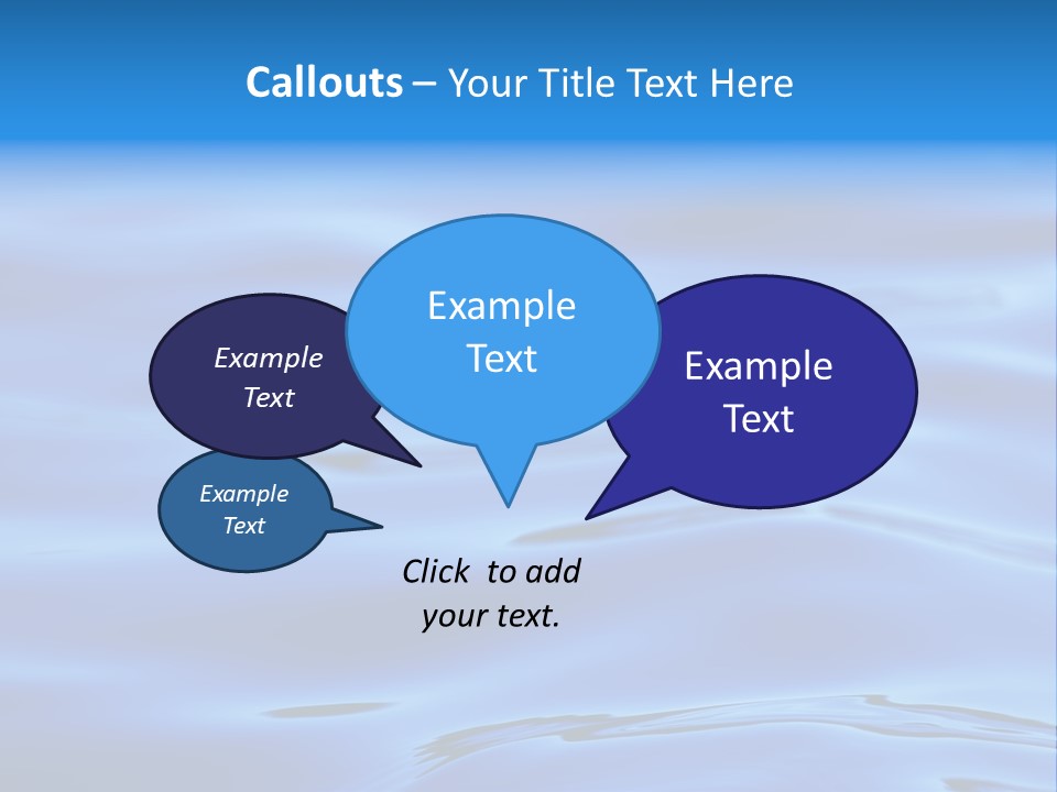 A Blue Water Powerpoint Presentation PowerPoint Template