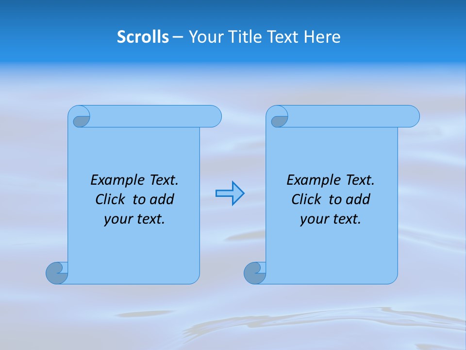 A Blue Water Powerpoint Presentation PowerPoint Template
