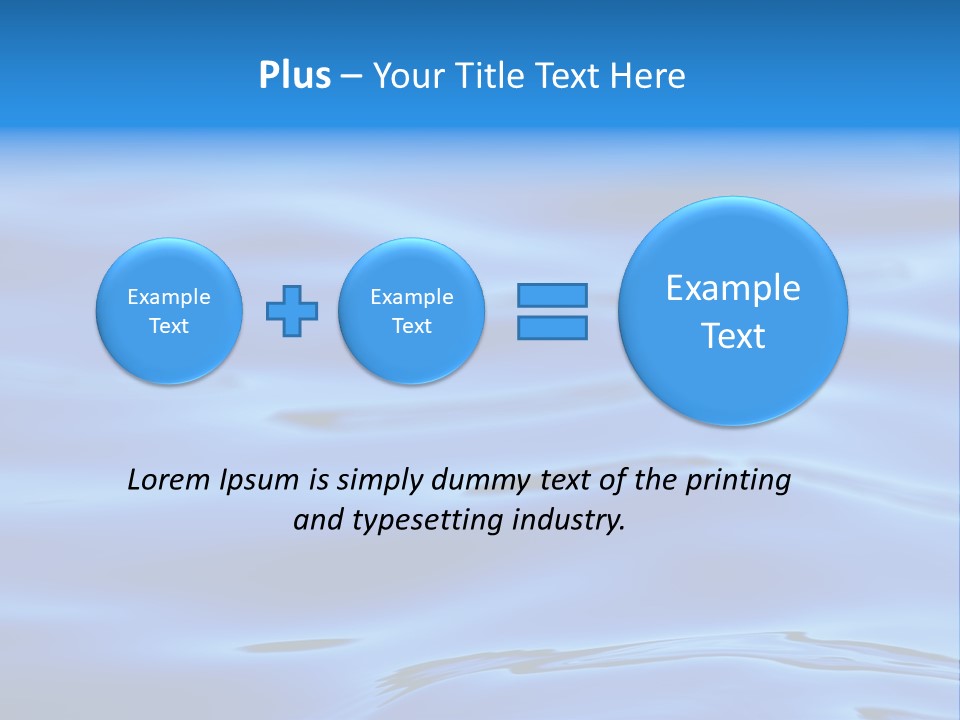 A Blue Water Powerpoint Presentation PowerPoint Template