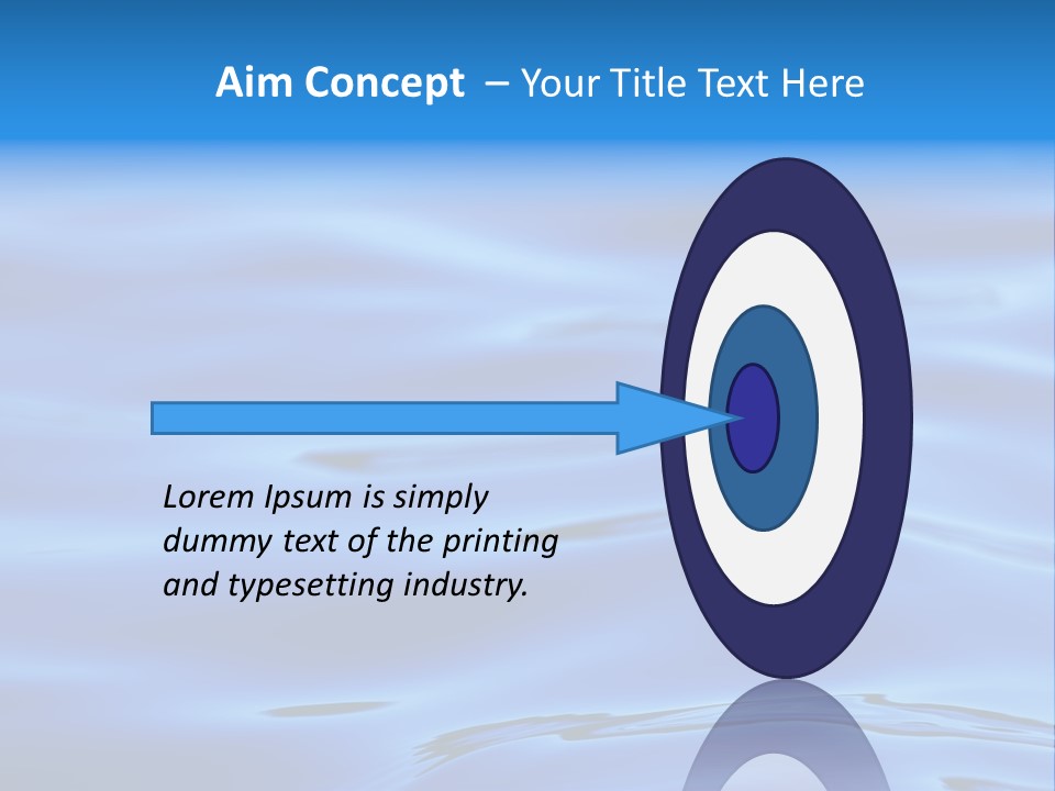 A Blue Water Powerpoint Presentation PowerPoint Template
