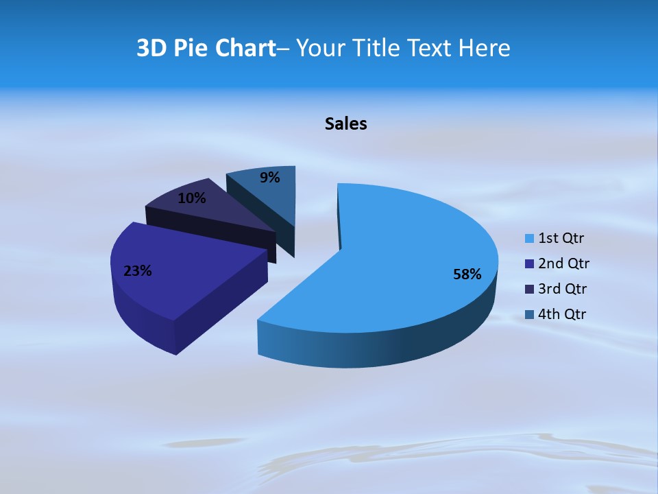 A Blue Water Powerpoint Presentation PowerPoint Template