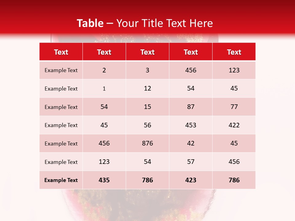 A Red And Gold Christmas Ornament On A White Background PowerPoint Template