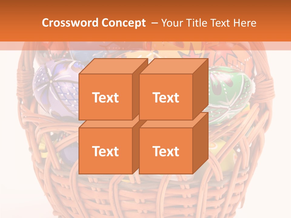 Colorful Abstract Basket PowerPoint Template