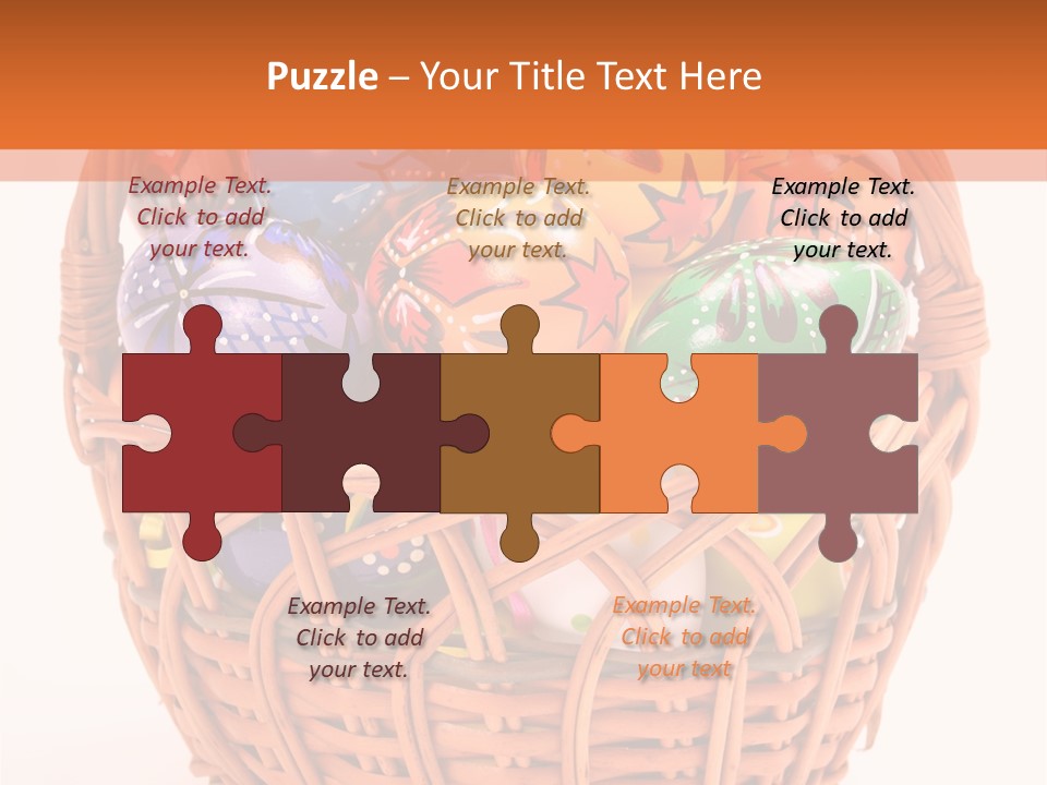 Colorful Abstract Basket PowerPoint Template