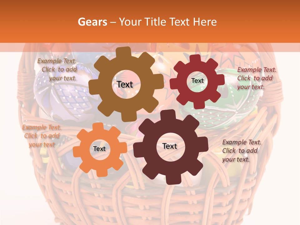 Colorful Abstract Basket PowerPoint Template