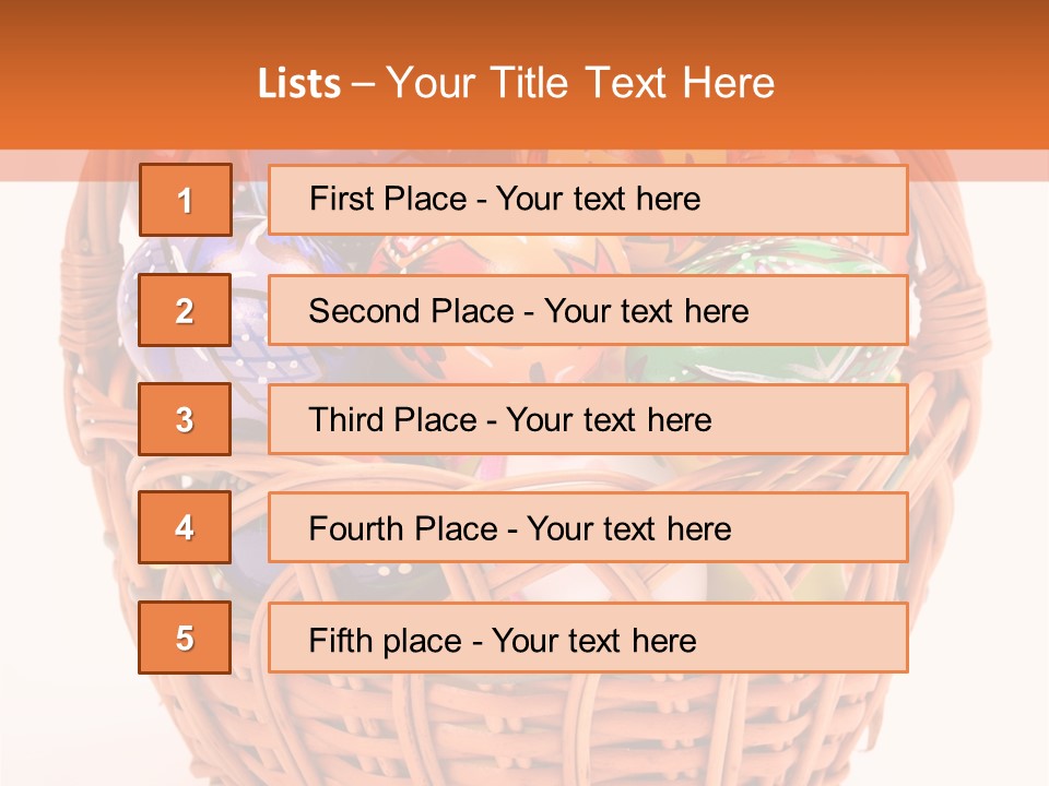 Colorful Abstract Basket PowerPoint Template
