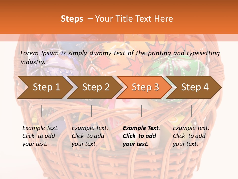 Colorful Abstract Basket PowerPoint Template