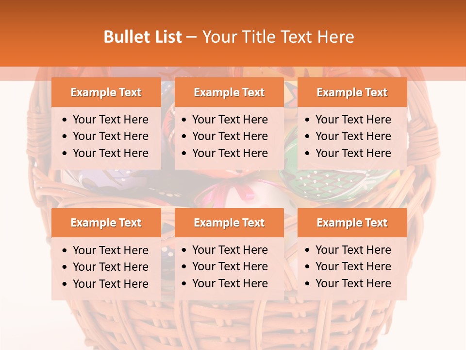 Colorful Abstract Basket PowerPoint Template