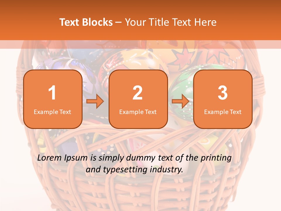 Colorful Abstract Basket PowerPoint Template