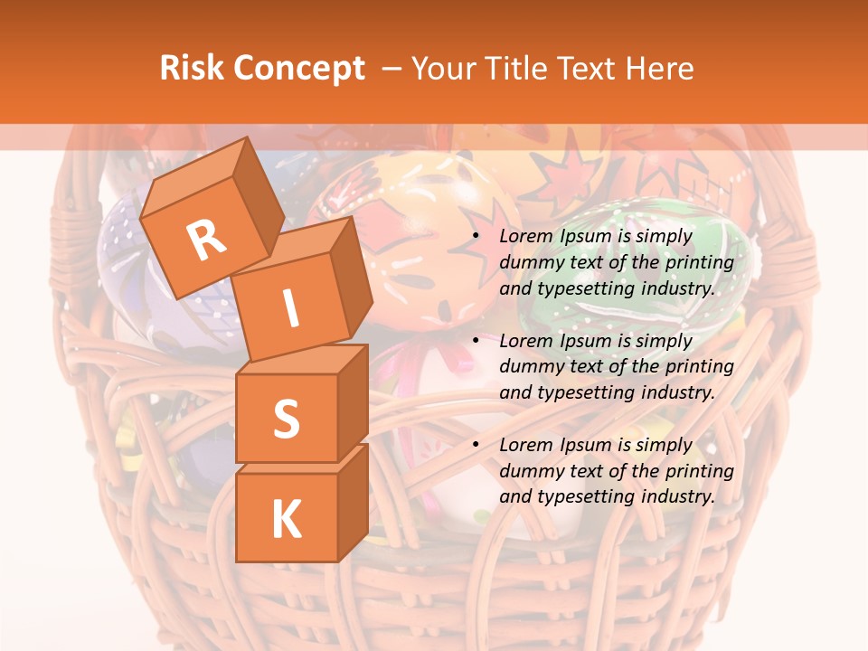 Colorful Abstract Basket PowerPoint Template