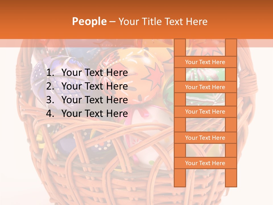 Colorful Abstract Basket PowerPoint Template