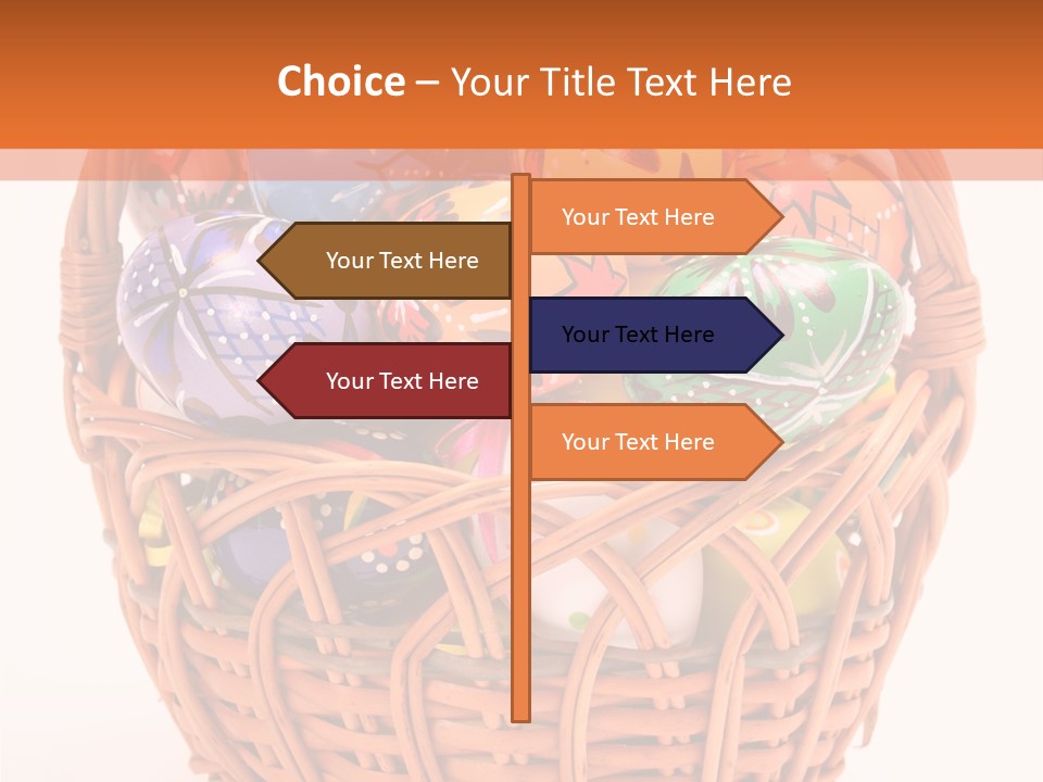 Colorful Abstract Basket PowerPoint Template