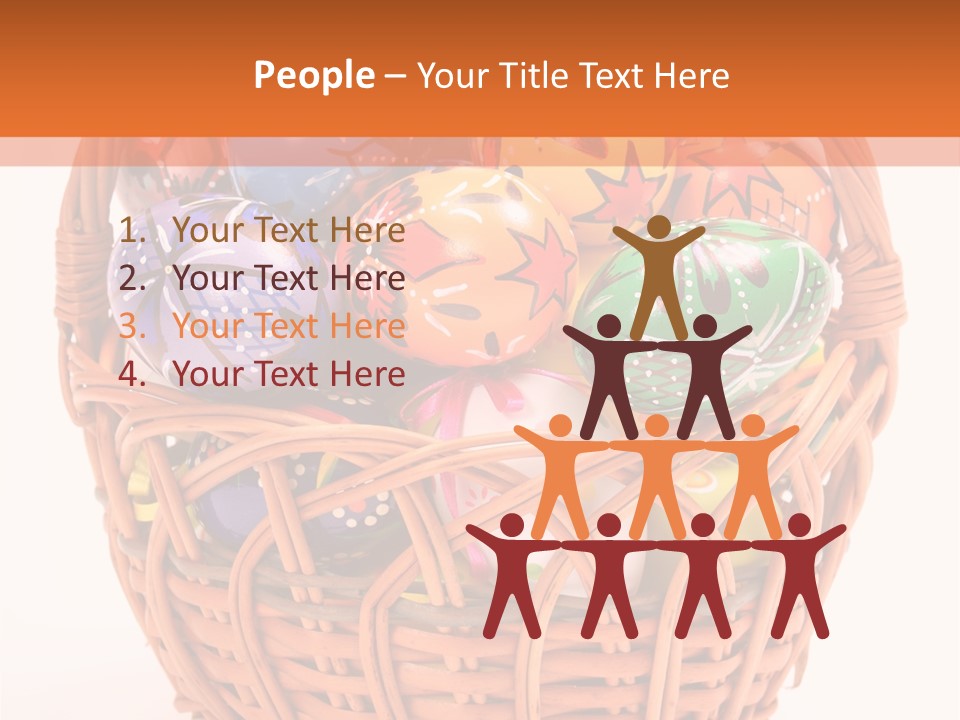 Colorful Abstract Basket PowerPoint Template