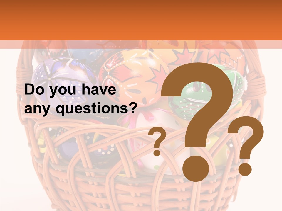 Colorful Abstract Basket PowerPoint Template