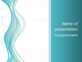 Message Blue Lined PowerPoint Template