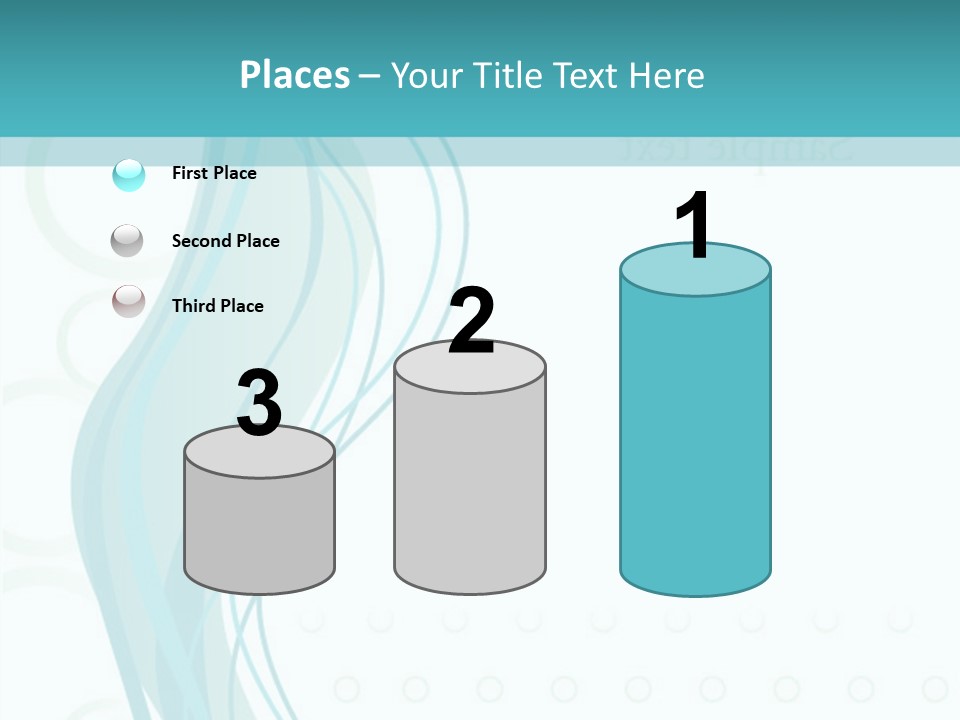 Message Blue Lined PowerPoint Template