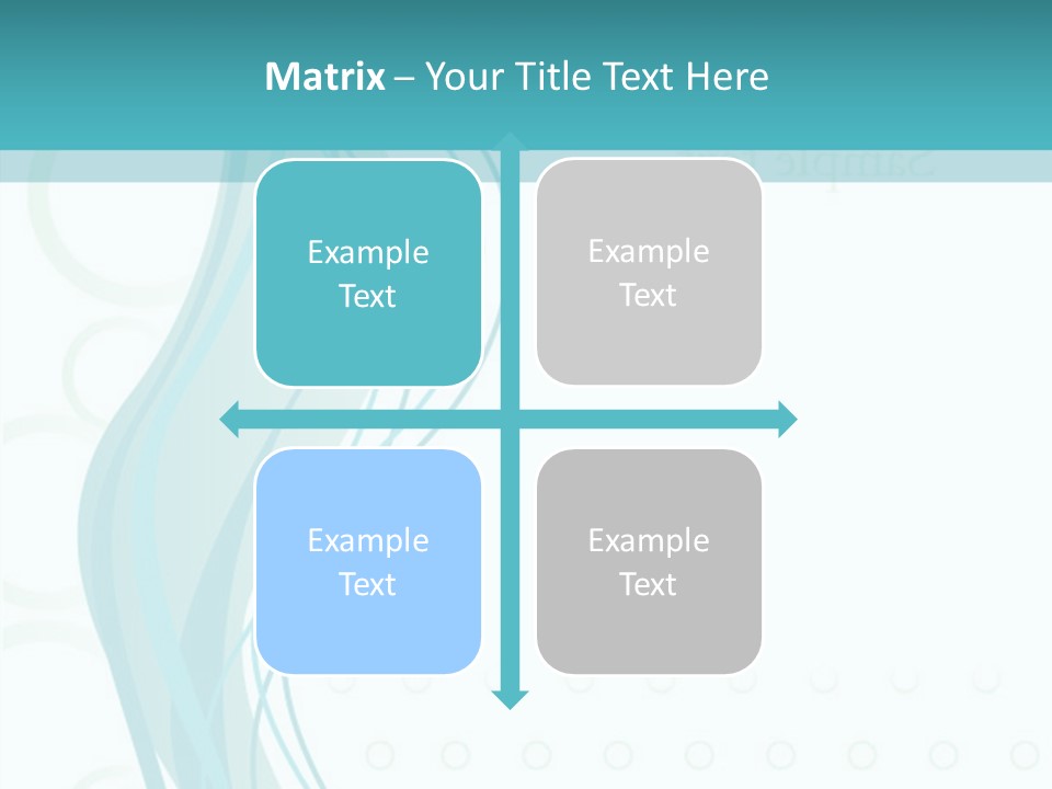 Message Blue Lined PowerPoint Template