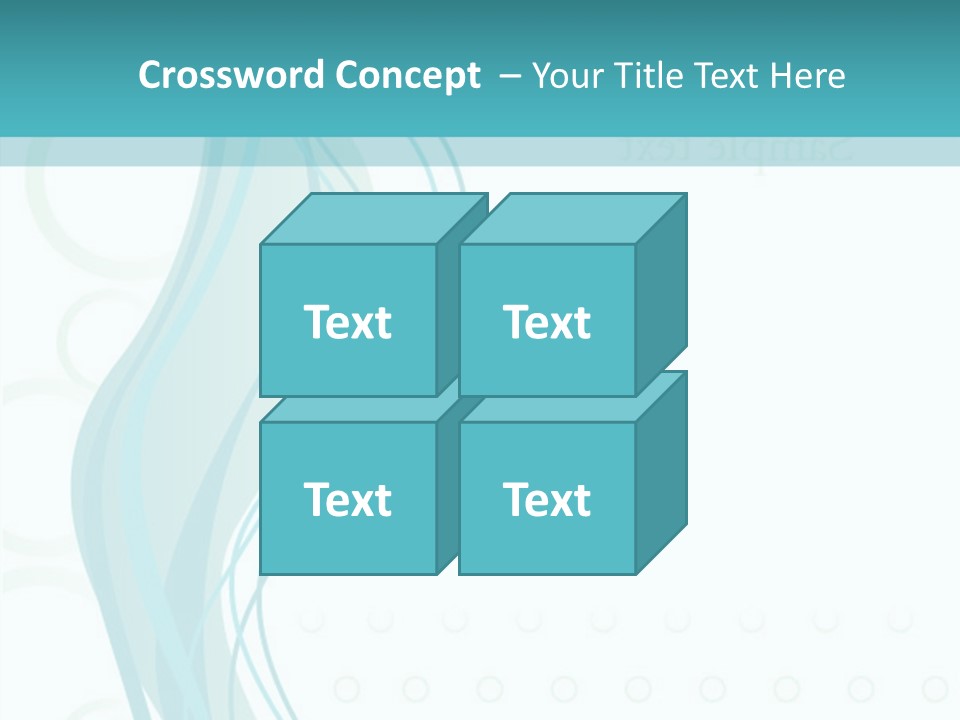 Message Blue Lined PowerPoint Template