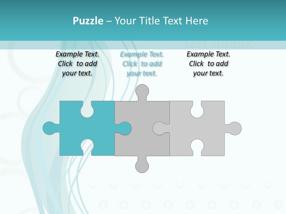 Message Blue Lined PowerPoint Template