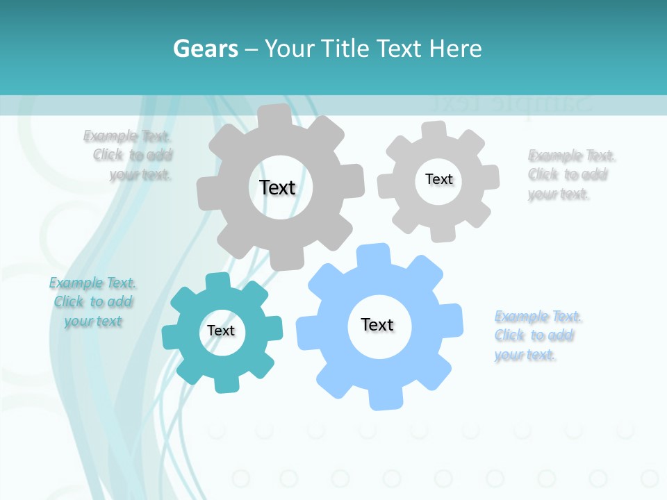 Message Blue Lined PowerPoint Template
