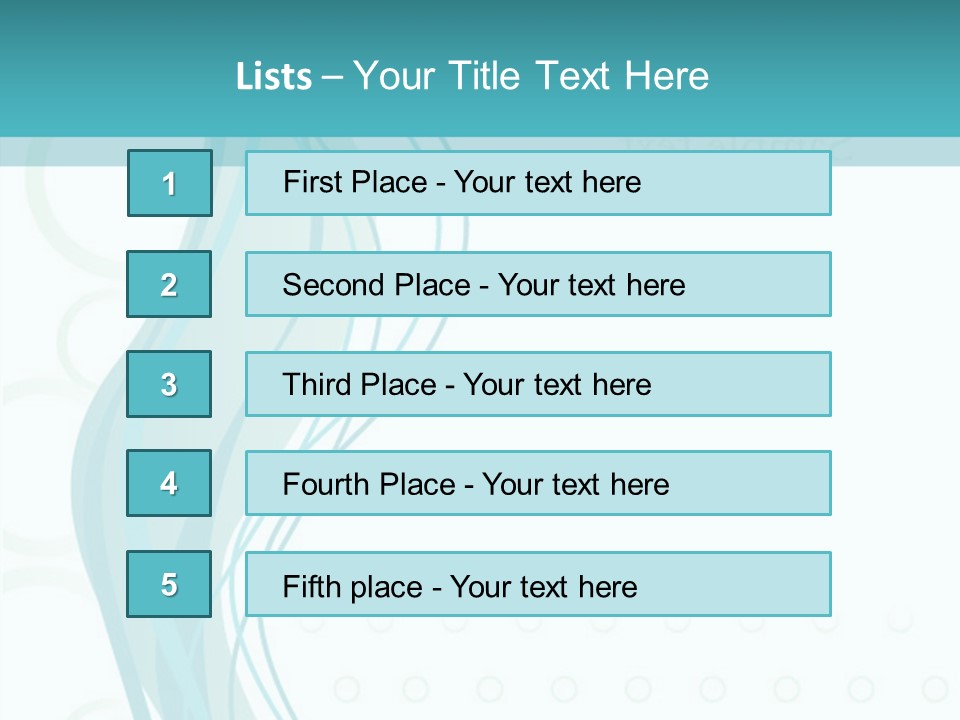Message Blue Lined PowerPoint Template