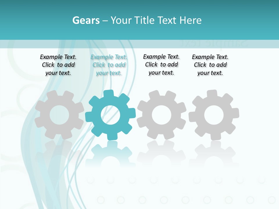 Message Blue Lined PowerPoint Template