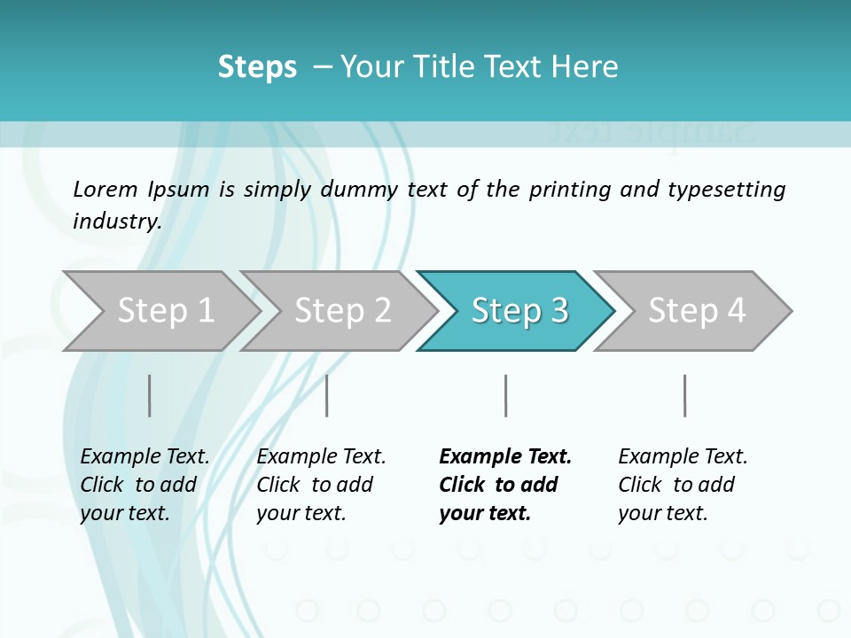 Message Blue Lined PowerPoint Template
