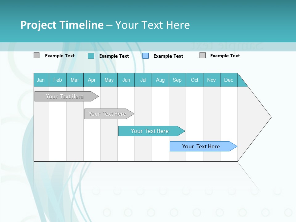 Message Blue Lined PowerPoint Template