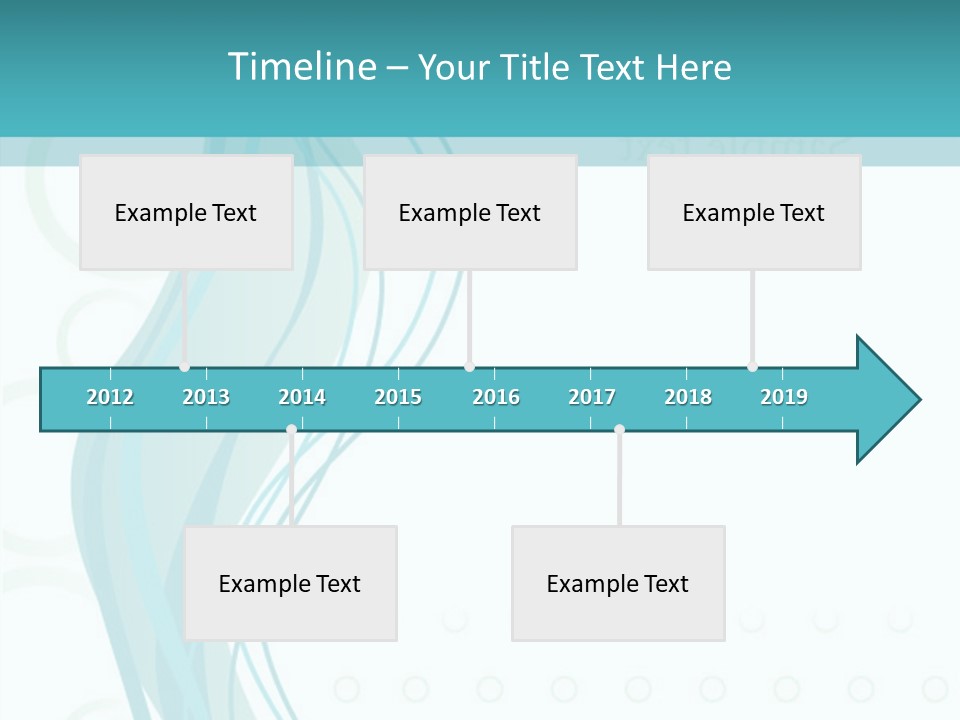 Message Blue Lined PowerPoint Template