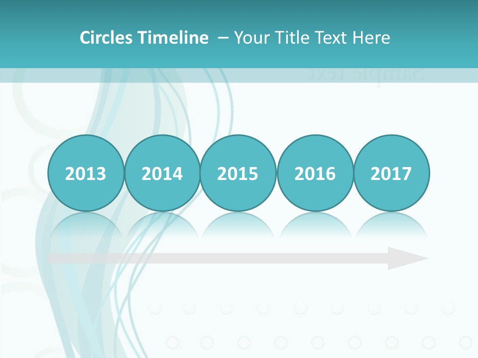 Message Blue Lined PowerPoint Template