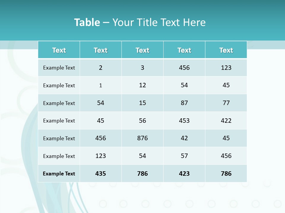 Message Blue Lined PowerPoint Template