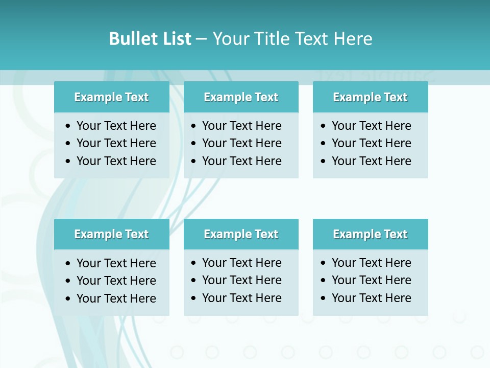 Message Blue Lined PowerPoint Template