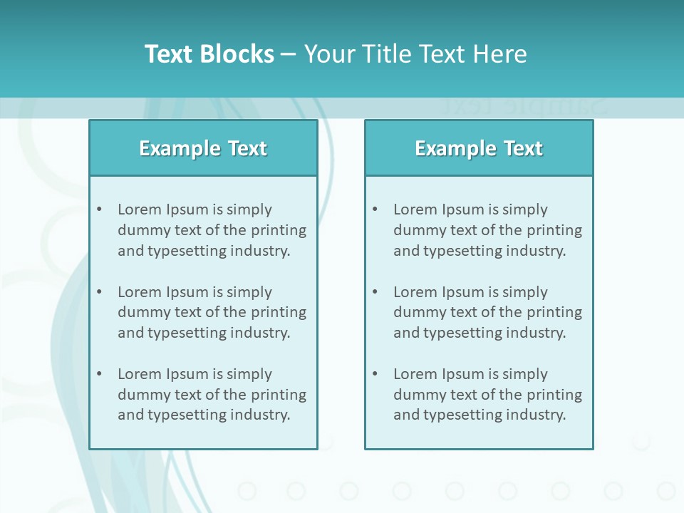 Message Blue Lined PowerPoint Template