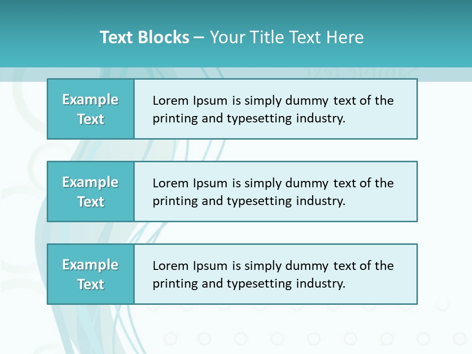 Message Blue Lined PowerPoint Template