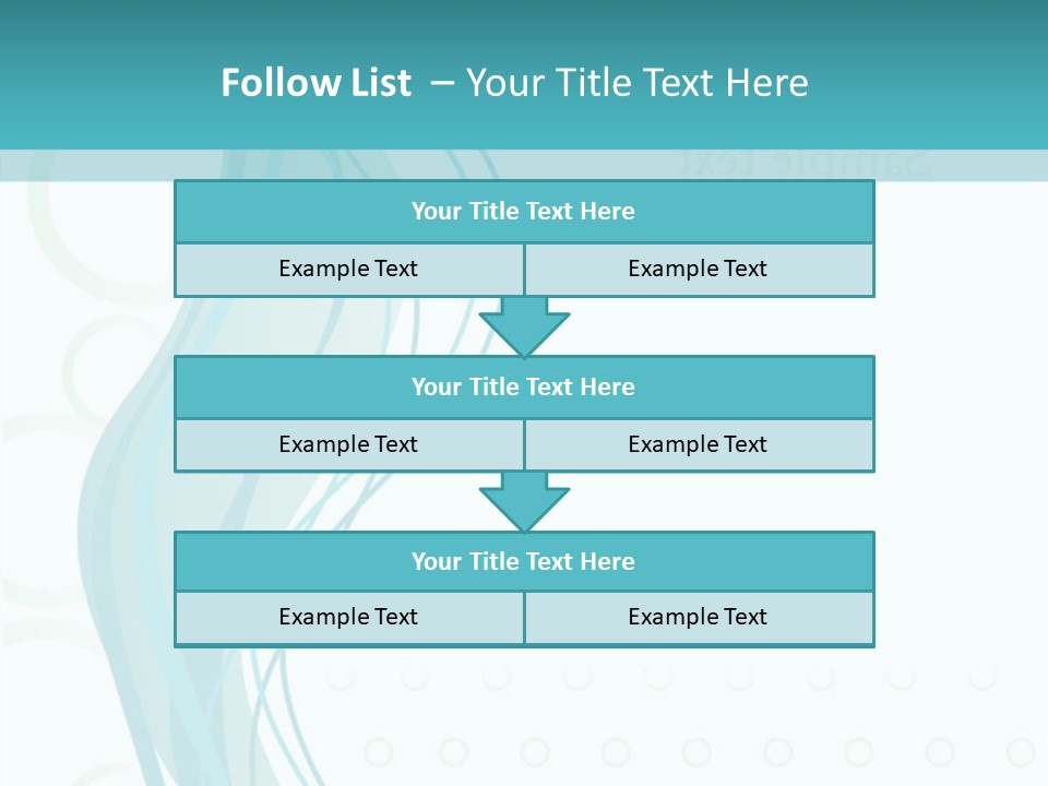 Message Blue Lined PowerPoint Template
