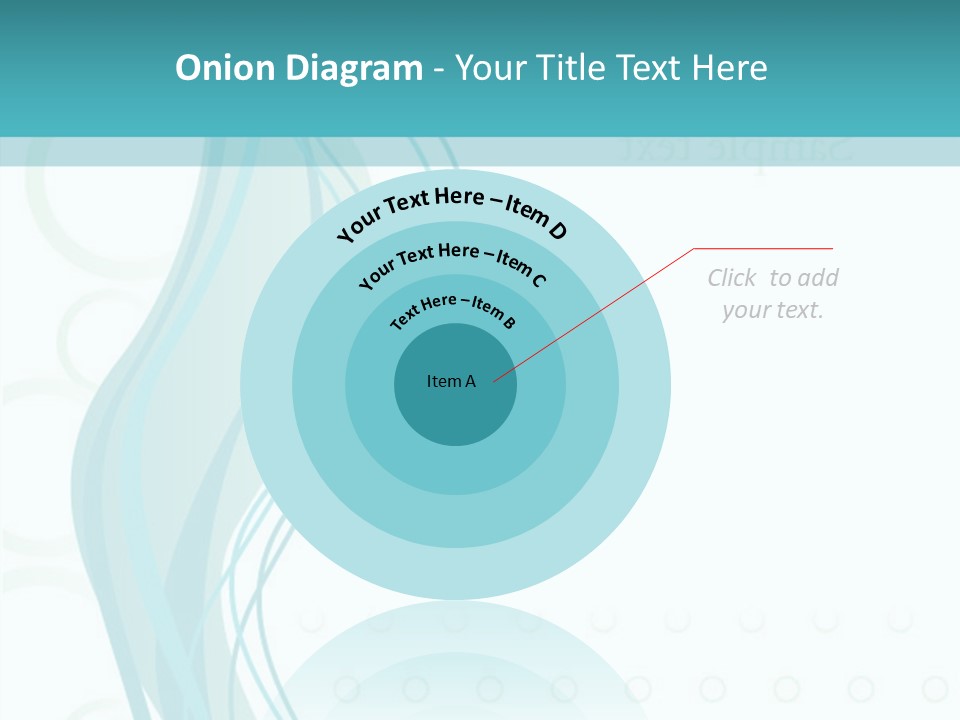 Message Blue Lined PowerPoint Template