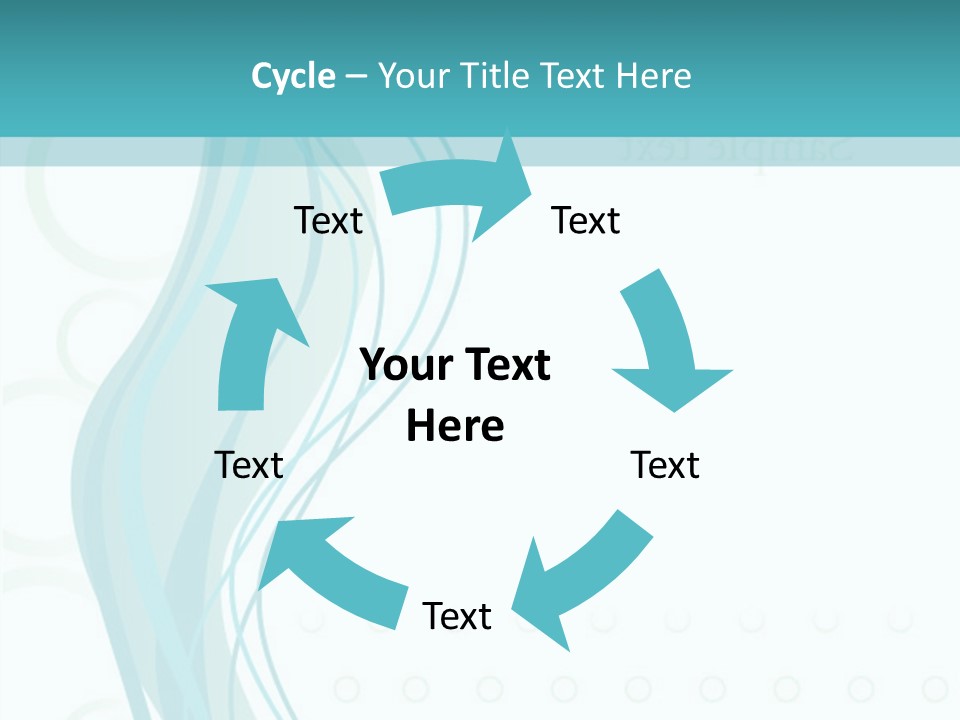 Message Blue Lined PowerPoint Template