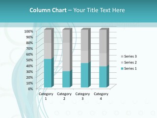 Message Blue Lined PowerPoint Template