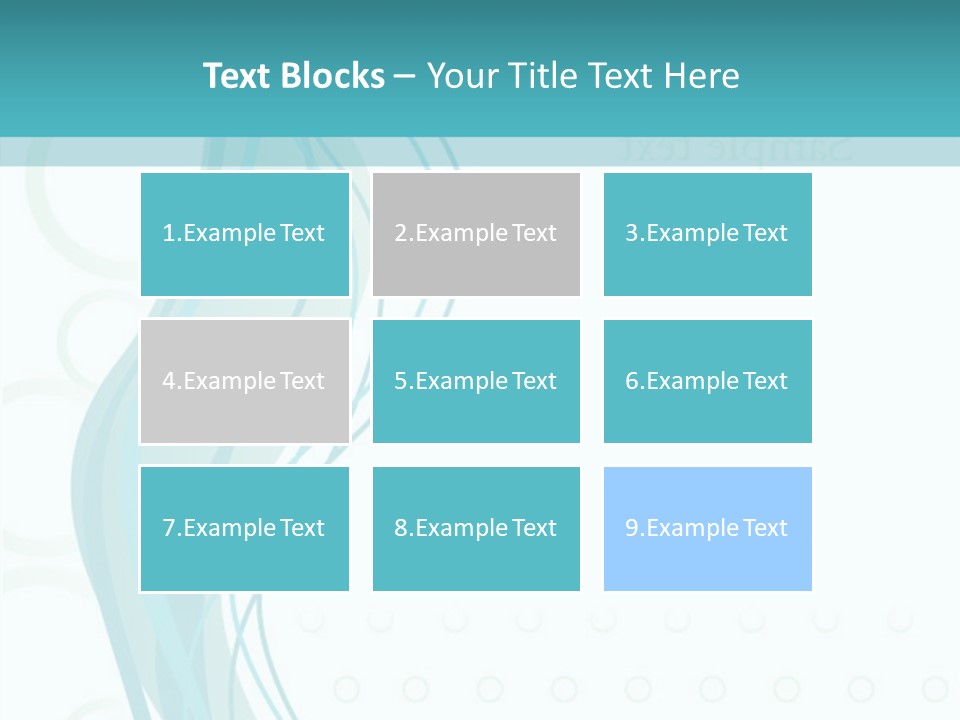 Message Blue Lined PowerPoint Template