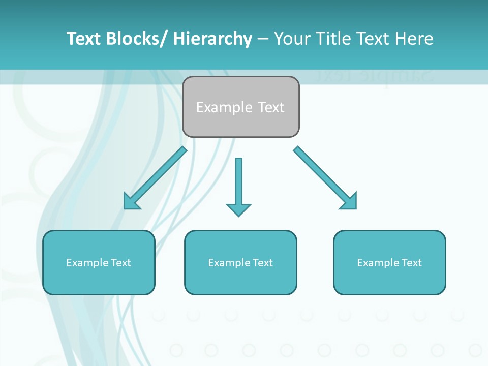 Message Blue Lined PowerPoint Template