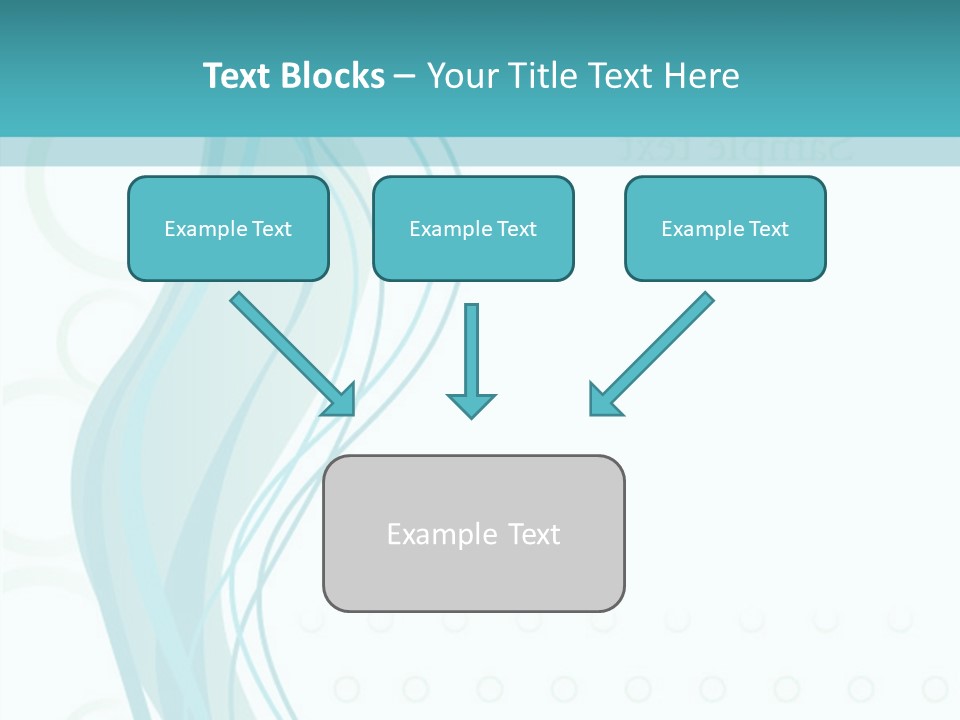 Message Blue Lined PowerPoint Template