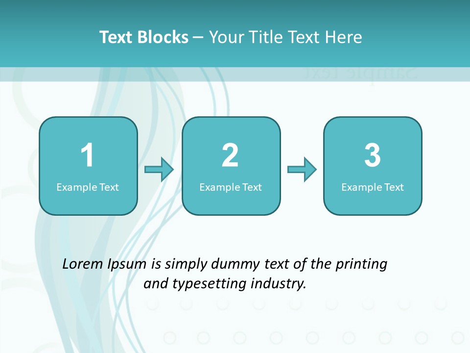 Message Blue Lined PowerPoint Template