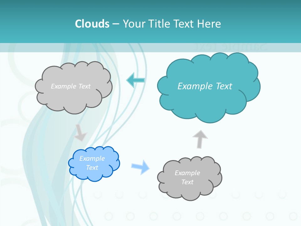 Message Blue Lined PowerPoint Template