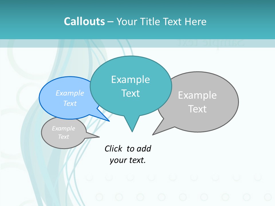 Message Blue Lined PowerPoint Template