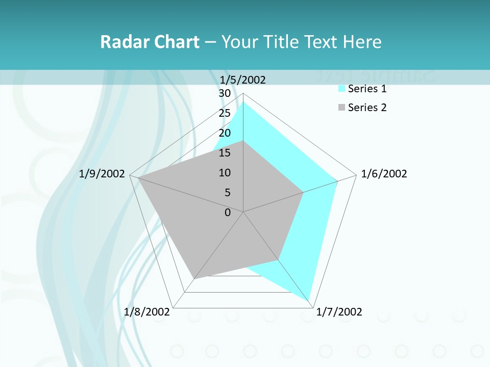 Message Blue Lined PowerPoint Template